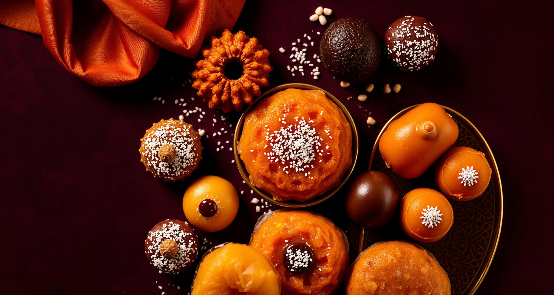 Assortment of Indian sweets